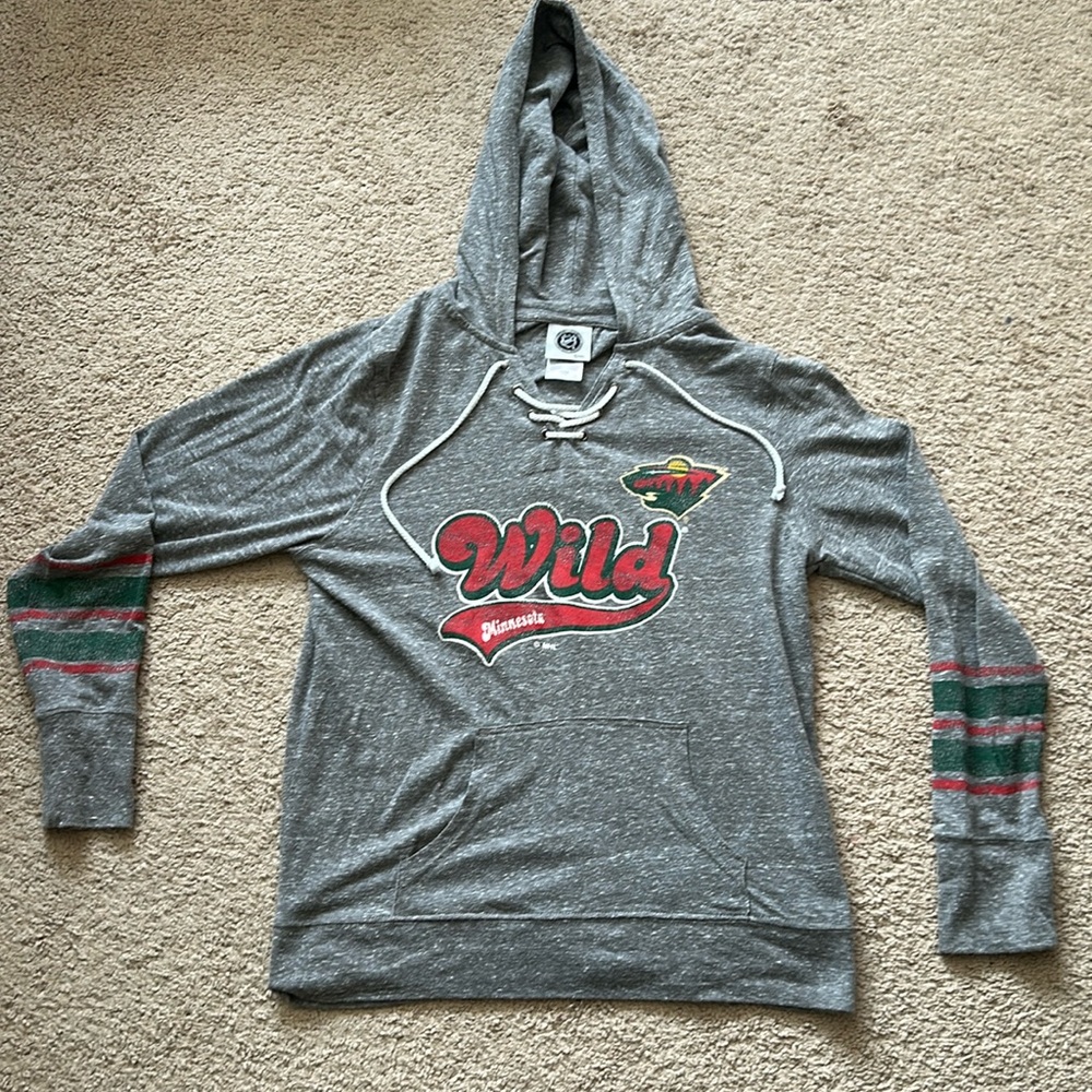 Minnesota Wild light weight hooded sweatshirt